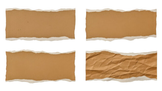 Textured brown fabric swatches arranged in a grid pattern isolated on transparent background