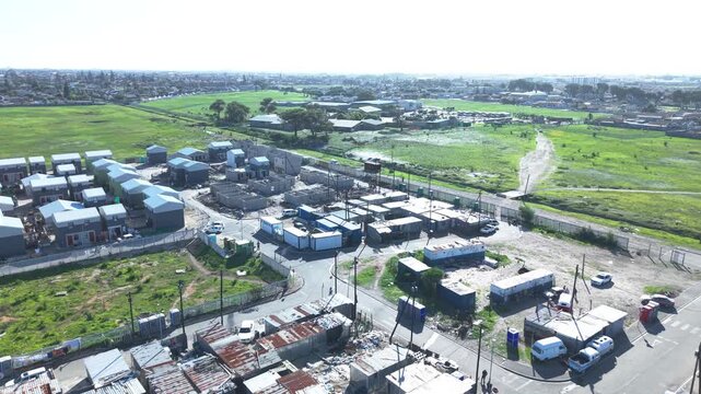 A working class Neighborhood in Cape Town, South Africa