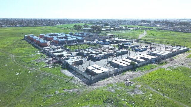 Informal housing township project in Cape Town, South Africa