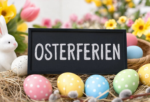 Easter Holidays Bunny Eggs Festive Garden
