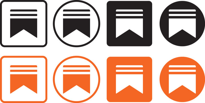 Substack logo icon collection with various styles in different shapes and sizes on white background. substack icon logo, 3d social media icons button.Substack logo circle. Editable vector eps file