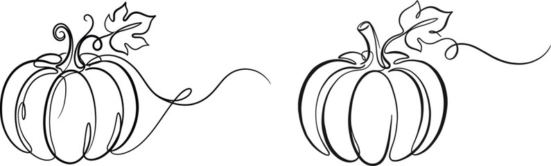Happy Halloween pumpkin illustration for seasonal greetings and decorations © BILKIS