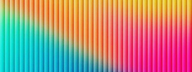 Vibrant rainbow gradient background with vertical 3D ribbed texture, colorful abstract pattern with soft neon lighting and linear shadows, modern geometric backdrop for digital marketing ads.