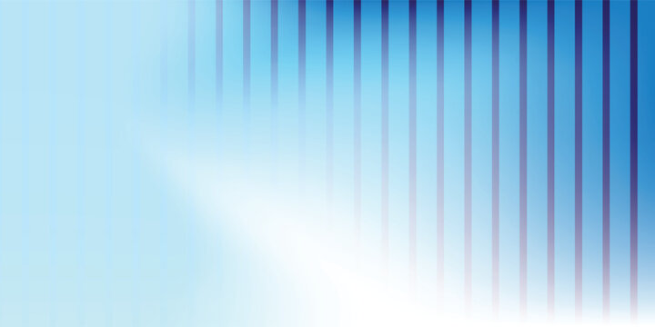 Abstract blue background with glowing white light leaks gradient, stripes, modern banner header fashion for web apps design. vector image