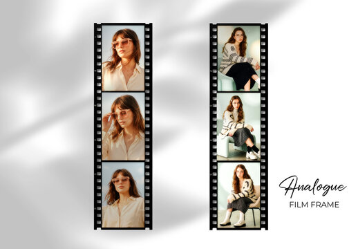 Vintage Analogue Film Strip Photo Frame Effect