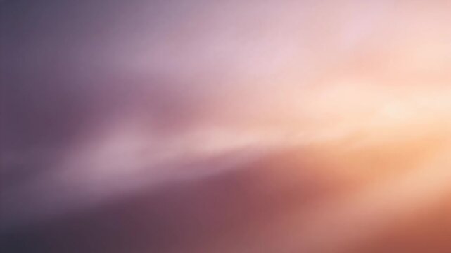 Shifting blurred color gradient reacting to subtle exposure adjustment at sunrise, showing glow