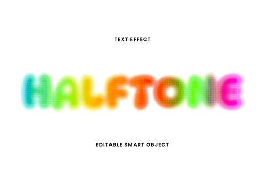 Halftone Text Effect
