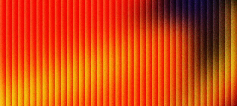 Vibrant orange abstract background with vertical lines. Warm yellow and red gradient texture with parallel stripes. Modern geometric pattern for digital wallpaper and creative web design.