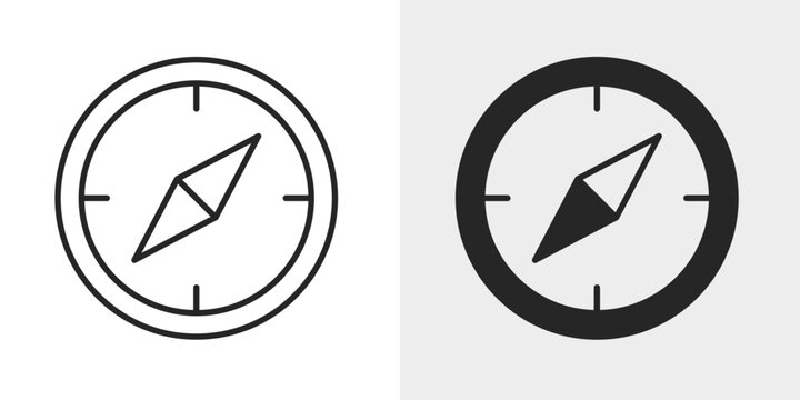 Compass Icon represents navigation, direction, and location guidance.