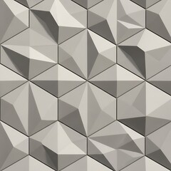 Fototapeta premium Geometric 3d background with hexagonal and triangular facets