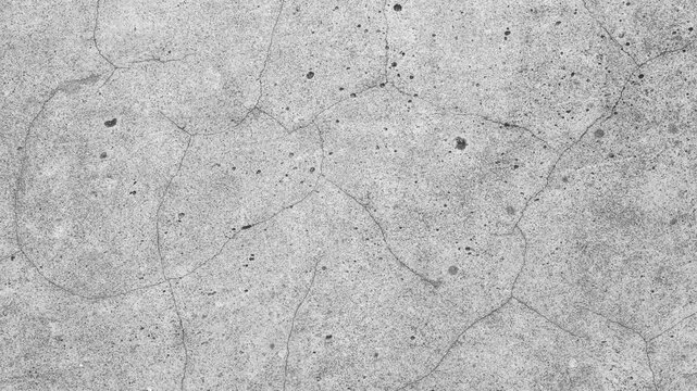 Old cracked gray concrete wall texture background