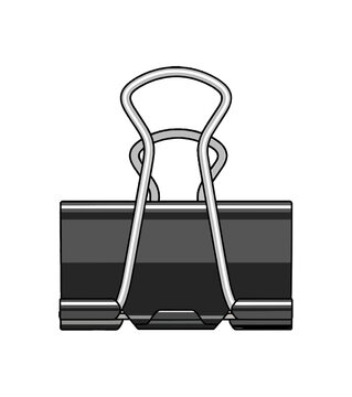 Black Binder Clip: A Versatile Office Supply for Document Organization.