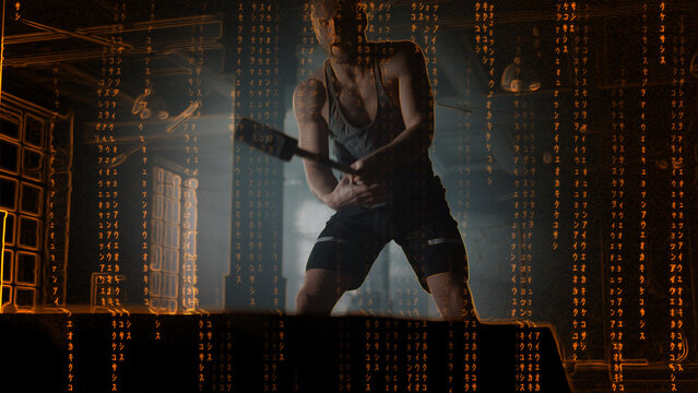 Premium Overlays Matrix 8 &ndash; Digital Code Effects, Futuristic Data Stream Overlays and Cyber Tech Visuals for Cinematic Video Editing and Motion Graphics