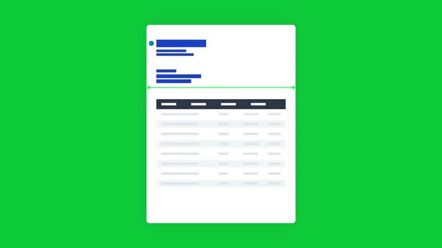 Financial Document Templates - Invoice, Statement, Bill Presentation Animation