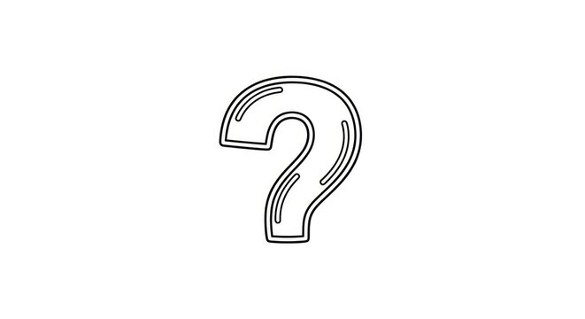 Question mark symbol icon sign.