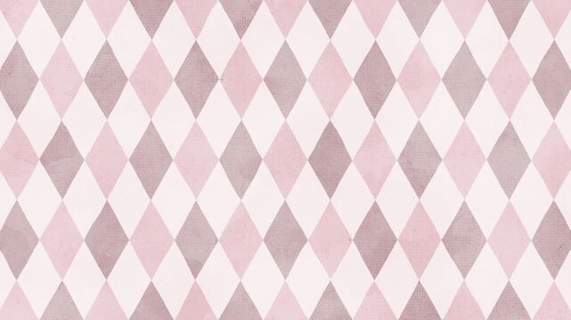 Analog style dusty pink argyle check pattern background with large pattern