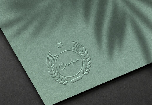Blind Emboss Logo & Text Effect