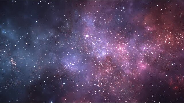 Spectacular vibrant red and violet cosmic vortex galaxy spinning with glowing stardust particles.