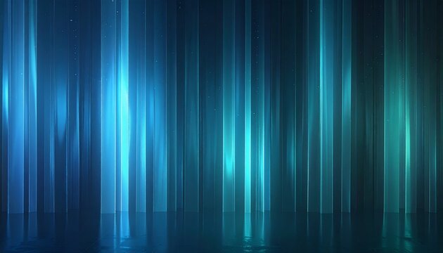 Blue Teal Vertical Light Beams (16:9)