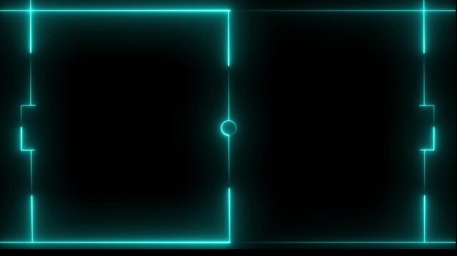 Water polo field icon animation on black background. futuristic digital icon video of a high-tech Water polo field animation 4k video