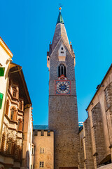 Fototapeta premium Church on a sunny spring day at Brixen, Bressanone, Eisack valley, South Tyrol, Italy