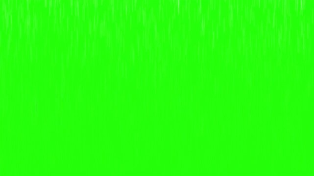 Green Screen Rain Animation For Chroma Key Video Editing
