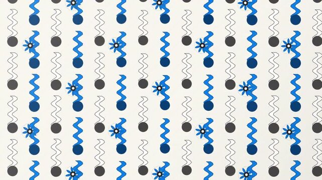 Minimalist blue and gray abstract repeating pattern