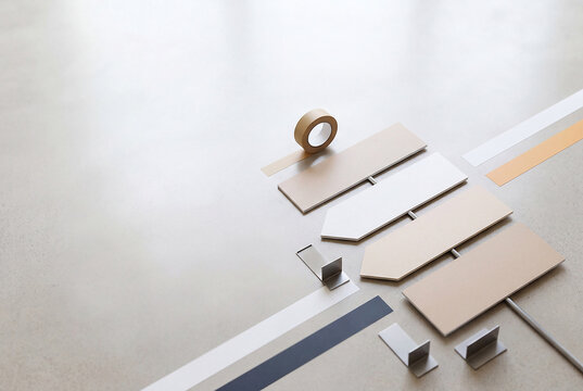 Wayfinding prop set with blank arrows for venue navigation
