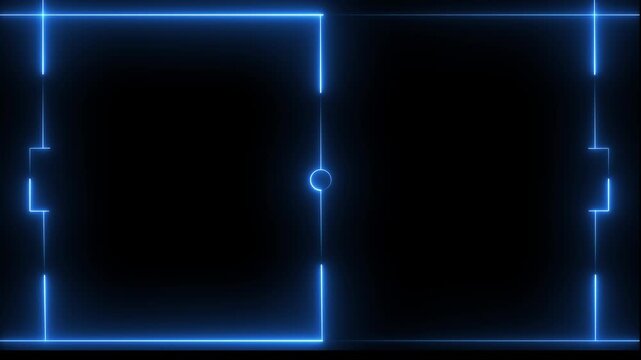 Water polo field icon animation on black background. futuristic digital icon video of a high-tech Water polo field animation 4k video