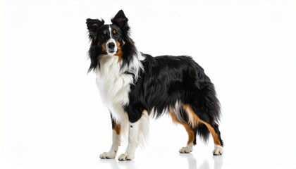 Fototapeta premium Border Collie Dog Standing and Looking at Camera