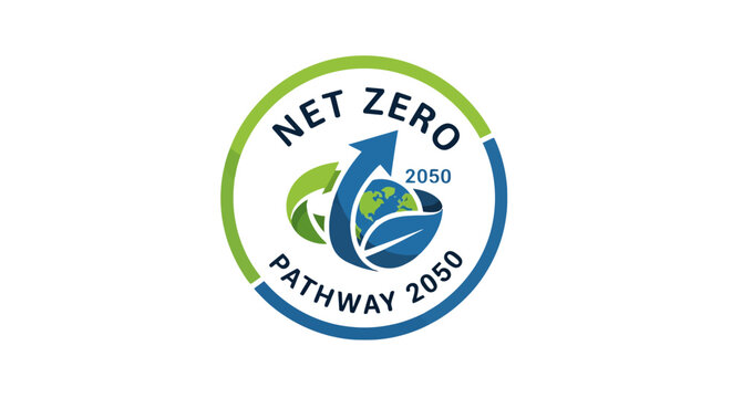 Net Zero Pathway 2050 Environmental Sustainability Logo.