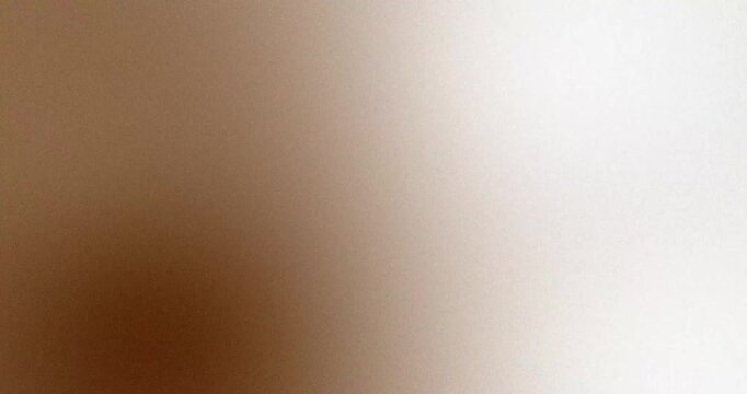 Brown Beige Cream White Abstract Gradient Background Video. Smooth blurred color blend with fine grain texture and subtle noise, soft glow, gentle motion, clean minimalist backdrop. Seamless loop. 