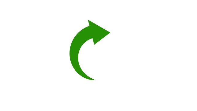 refresh icon arrow illustration on white background. Flat illustration showing a blue refresh icon with a circular arrow on a white background, symbolising update or synchronization.