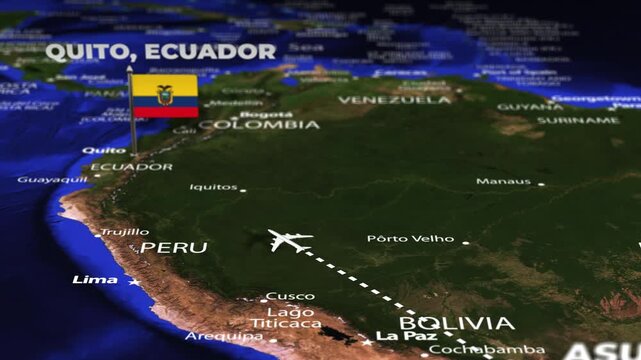 Flight From Asuncion PARAGUAY to Quito Ecuador
