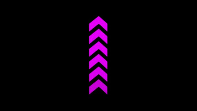 Glowing abstract up sight moving business arow 4k animation.
