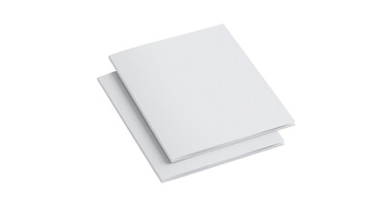Fototapeta premium Two blank white paper notebooks stacked
