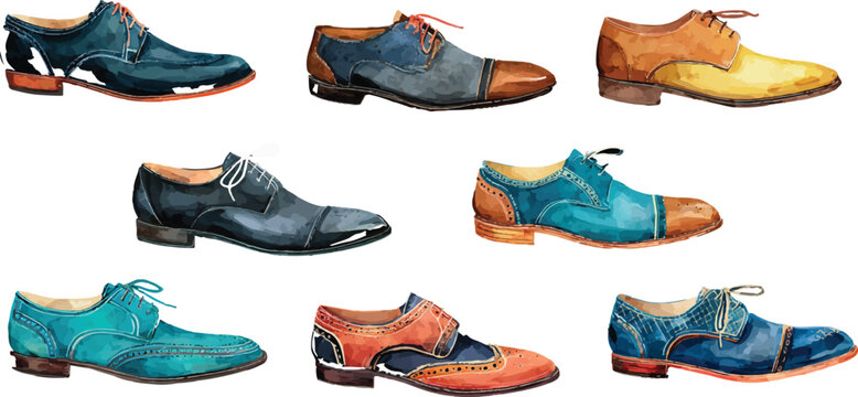 set of different shoes