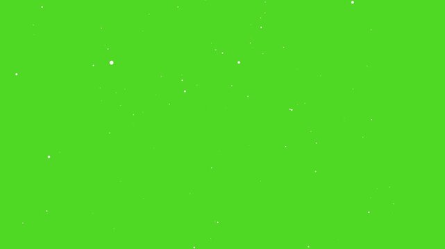 Slow motion of real white snow particles fly in the air. Seamless looping 4k video. winter sonw particles overlay loop. Falling snow particles green screen High quality 4k footage