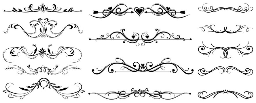 Elegant Text Divider Ornament Collection