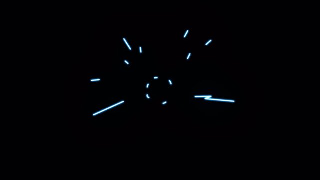 Blue flash thunderbolt animation, electric lightning explosion effect, cartoon power energy burst, alpha channel overlay, comic storm strike element, black background 4K