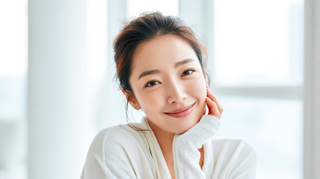 Modern Beauty Wellness Concept Featuring Healthy Natural Skin