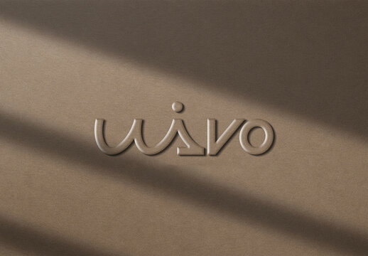 Blind Emboss Logo Effect