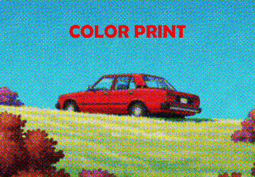 Color Print Photo Effect