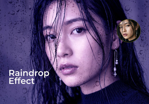 Rain Drop Photo Effect