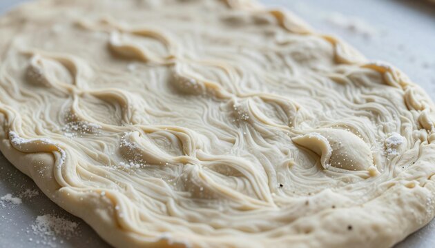 Bread Dough Pre-Rise on Table
