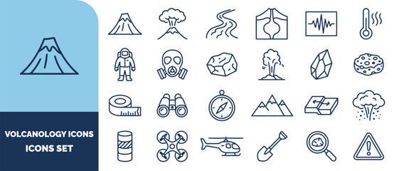 Fototapeta premium And filmmaking set, outline symbols for camera, reel, clapperboard, tripod, lens, and drone equipment
