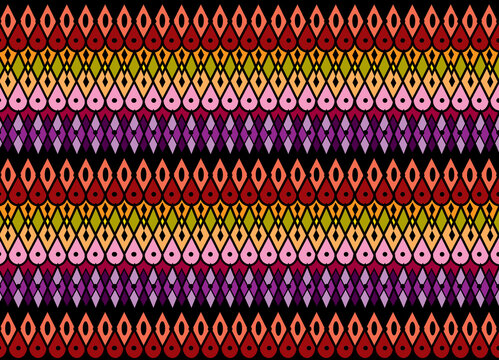 abstract geometric colorful seamless pattern for background wallpaper design