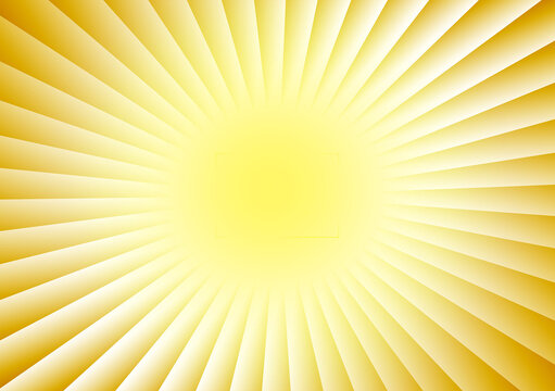 Lines running from the center outward on a yellow color gradient background like a sun for use with design layouts 