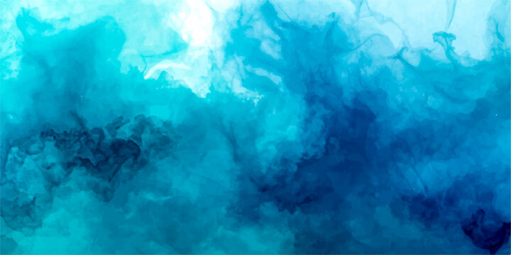 Oceanic Abyss Abstract A captivating abstract representation of underwater currents and oceanic depths, rendered in swirling shades of turquoise and deep blue.