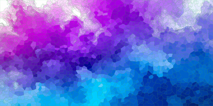 Vibrant Watercolor Abstract A captivating blend of vibrant pink, purple, and blue hues in a textured watercolor abstract, creating an ethereal and dynamic visual.